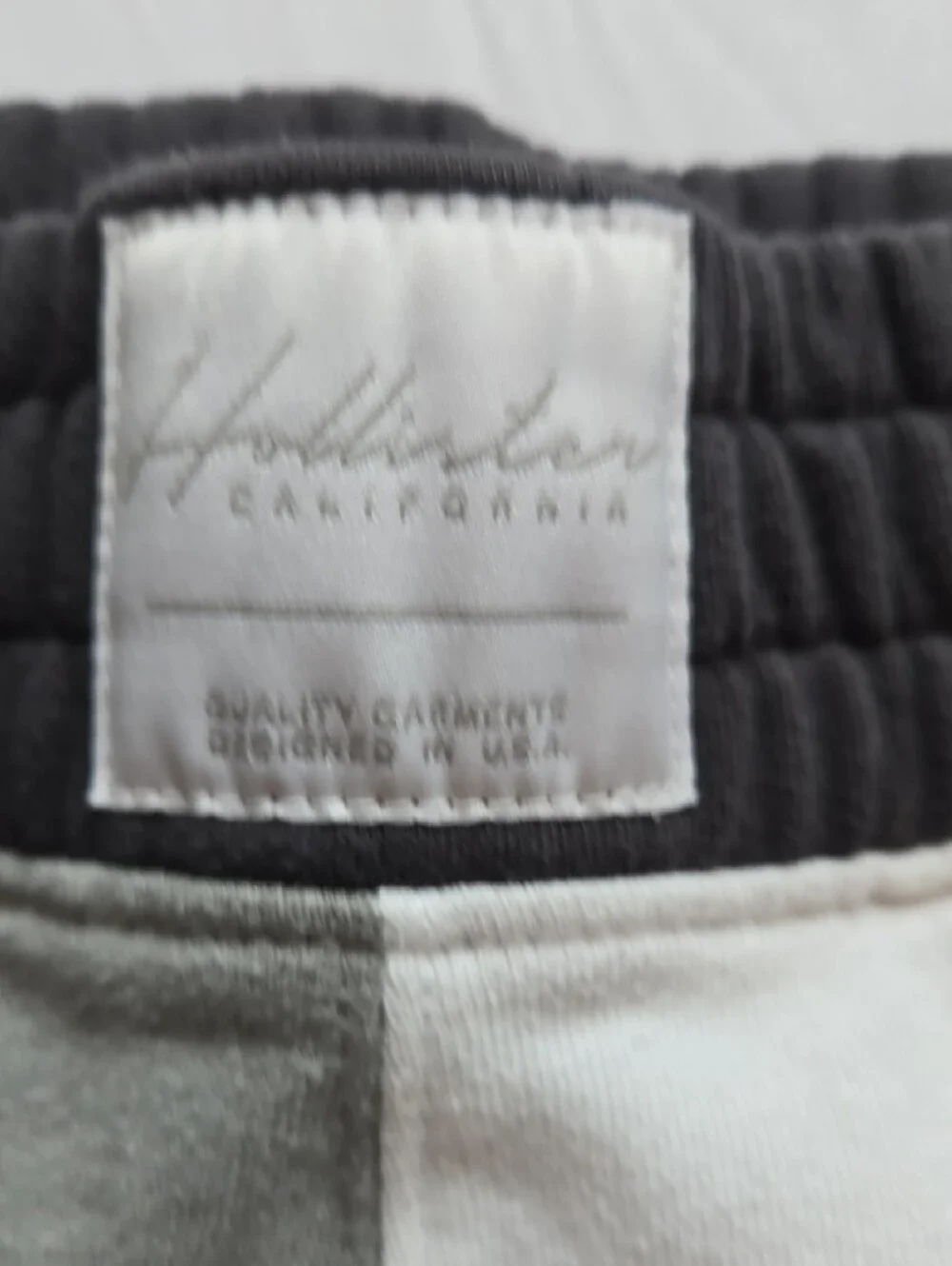 Hollister Two-Tone Gray and White Cozy Shorts